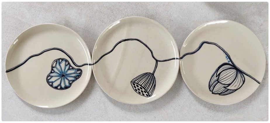 Dans la boîte noire - Virginie Deruelle - Céramique - assiettes grès